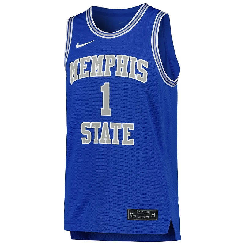 Maillot de basket-ball réplique Nike Royal Memphis Tigers pour homme