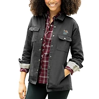 Veste-chemise à boutons-pression Boulder des Memphis Tigers pour femme, couleur anthracite