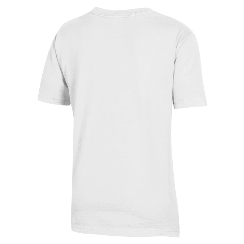 Youth  White Memphis Tigers Logo Comfort Wash T-Shirt