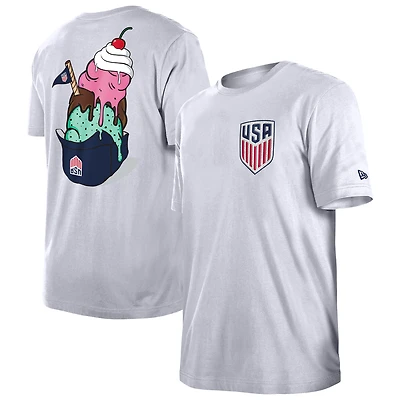Men's 5th & Ocean by New Era  White USMNT Gameday T-Shirt