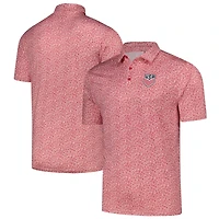 Polo rouge Antigua USMNT Field Ditsy pour homme