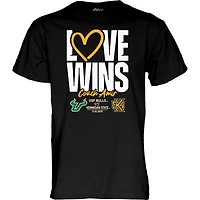 Men's Blue 84  Black USF vs Kennesaw State Love Wins T-Shirt