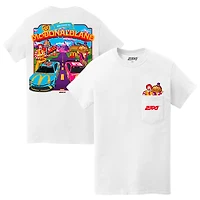 Men's 23XI Racing  White McDonaldland Pocket T-Shirt
