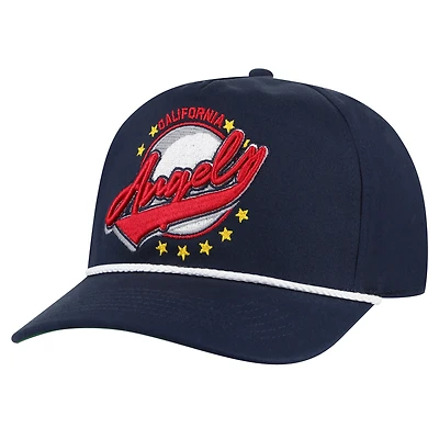 Men's '47 Navy California Angels Cooperstown Collection Wax Pack Premier Hitch Adjustable Hat