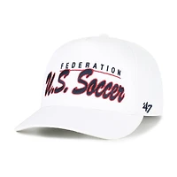 Casquette ajustable '47 blanche de l'équipe américaine de football, modèle Brushmark Hitch