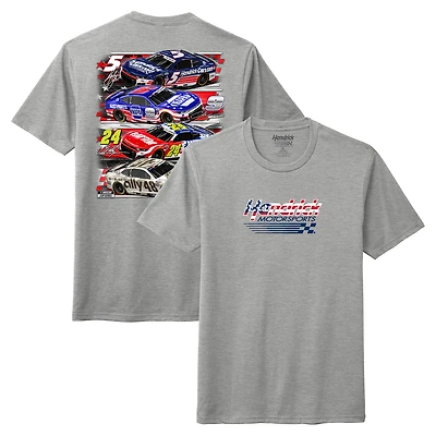 Men's Athletic Heather Gray Hendrick Motorsports Patriotic T-Shirt
