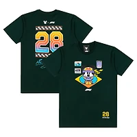 T-shirt homme vert forêt Formule 1 x Disney Mickey Casque