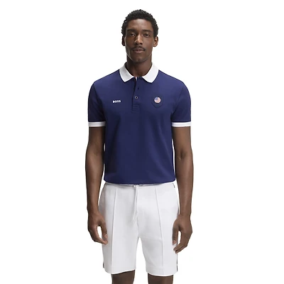 Polo Hugo Boss bleu USA Lux Paddy pour homme