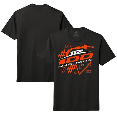 Men's JR Motorsports Official Team Apparel Black 100th Xfinity Series Wins Tri-Blend T-Shirt