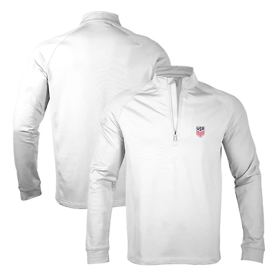Pull-over USMNT Calibre blanc à fermeture éclair quart de tour pour homme Levelwear