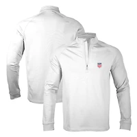 Pull-over USMNT Calibre blanc à fermeture éclair quart de tour pour homme Levelwear