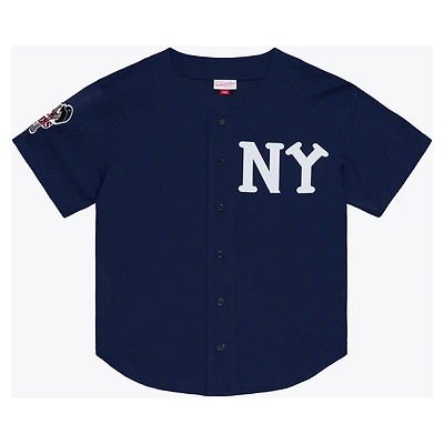 Men's Mitchell & Ness Aaron Judge Navy New York Black Yankees Batting Practice Jersey
