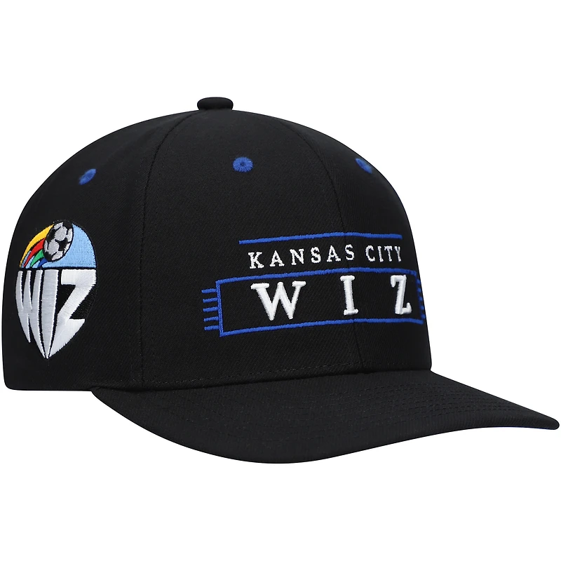 Men's Mitchell & Ness Black Sporting Kansas City LOFI Pro Snapback Hat