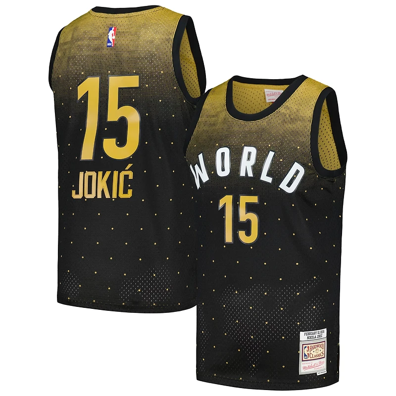 Maillot Mitchell & Ness Nikola Jokic noir pour homme, NBA Rising Stars Challenge 2016, Hardwood Classics Swingman