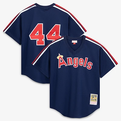 Men's Mitchell & Ness Reggie Jackson Navy California Angels Authentic Batting Practice Jersey