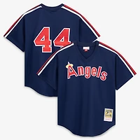 Men's Mitchell & Ness Reggie Jackson Navy California Angels Authentic Batting Practice Jersey