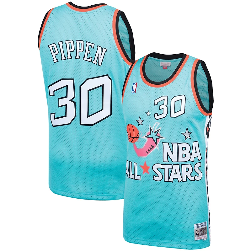 Maillot Swingman Mitchell & Ness Scottie Pippen bleu sarcelle, édition spéciale Conférence Est, NBA All-Star Game 1996