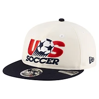 Men's New Era  Cream USMNT 1993 Retro-Crown 9FIFTY Adjustable Hat