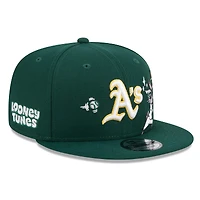 Casquette snapback New Era Green Athletics Looney Tunes Bugs Bunny 9FIFTY pour homme