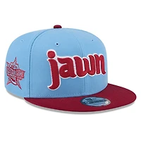 Men's New Era Light Blue/Burgundy Philadelphia Phillies 2026 MLB All-Star Game Fan Pack 9FIFTY Snapback Hat