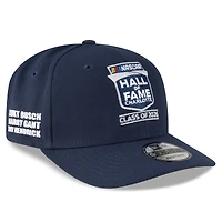 Casquette ajustable New Era 9SEVENTY bleu marine pour homme, modèle NASCAR Hall of Fame Class of 2026