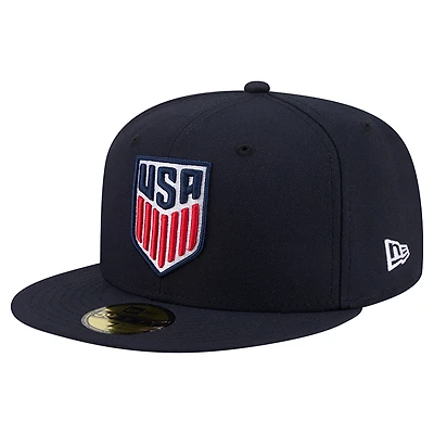 Men's New Era Navy USMNT 59FIFTY Fitted Hat
