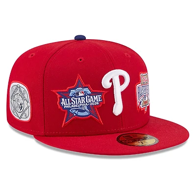 Men's New Era Philadelphia Phillies 2026 MLB All-Star Game Fan Pack 59FIFTY Fitted Hat