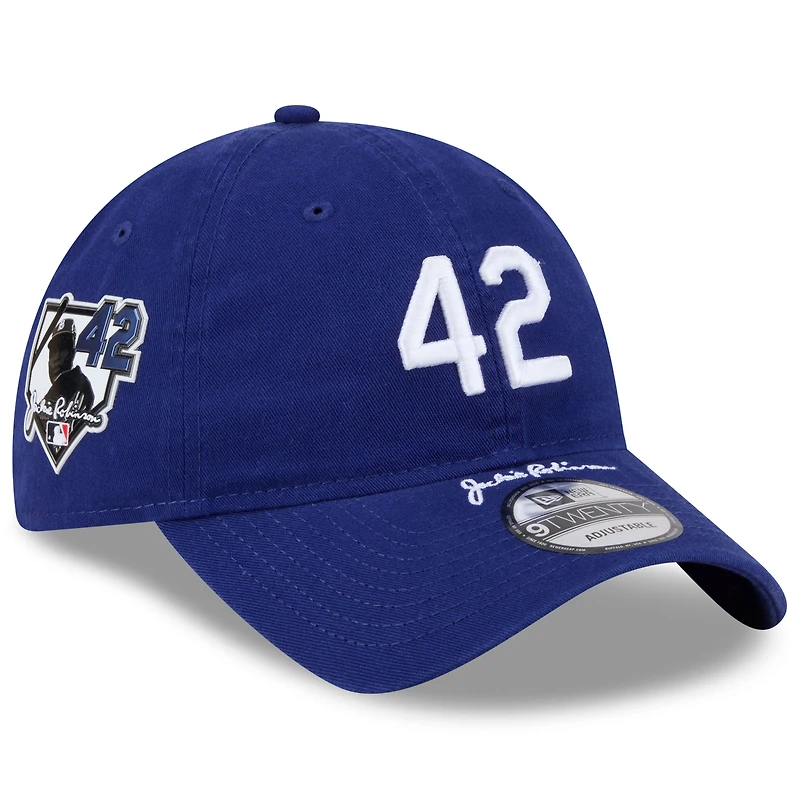 Casquette ajustable New Era Royal Brooklyn Dodgers 2026 Jackie Robinson Day 9TWENTY pour homme