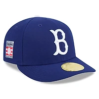 Men's New Era Royal Brooklyn Dodgers Baseball Hall of Fame 59FIFTY Low Profile Fitted Hat