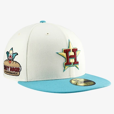 Men's New Era x Simpsons  White Houston Astros Local 59FIFTY Fitted Hat