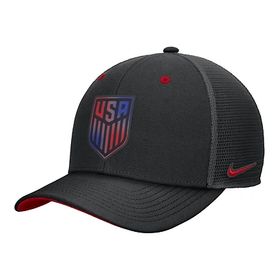 Men's Nike Black USMNT Rise Trucker Adjustable Hat