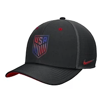 Men's Nike Black USMNT Rise Trucker Adjustable Hat