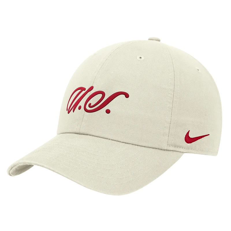 Men's Nike Cream USMNT Club Adjustable Hat