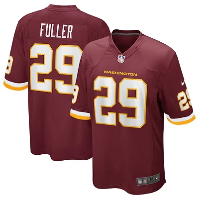 Men's Nike Kendall Fuller Burgundy Washington Football Team Game Jersey