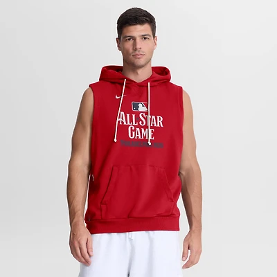 Men's Nike Red 2026 MLB All-Star Game Authentic Collection Standard Issue Dri-FIT Sleeveless Hoodie