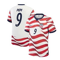 Men's Nike Ricardo Pepi White USMNT 2026 Home Stadium Replica Jersey