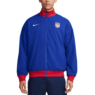 Veste entièrement zippée Nike Royal USMNT 2024 Strike Anthem pour homme