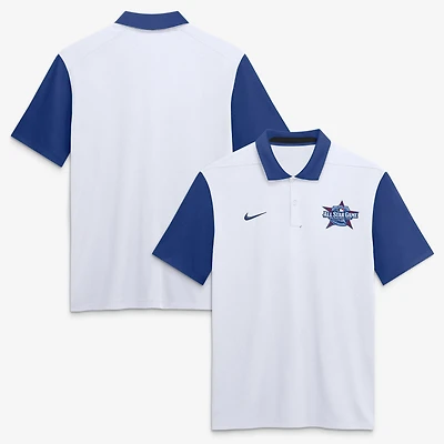 Polo Nike Vapor Dri-FIT blanc/bleu roi de la collection authentique du match des étoiles MLB 2026 pour homme