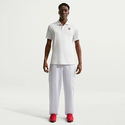 Men's Nike White USMNT Dri-FIT Victory Solid Polo