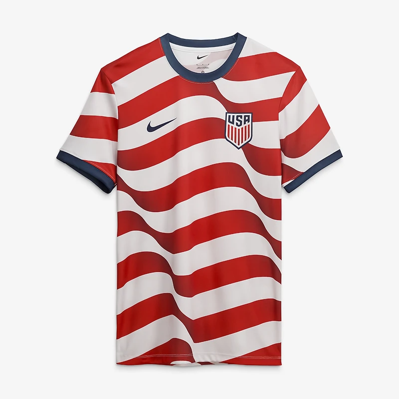 Men's Nike White USMNT Home Sublimated Dri-FIT Soccer Top