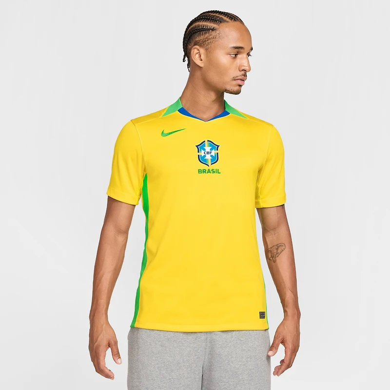 Men's Nike Yellow Brazil Women's National Team 2025/26 Home Replica Jersey