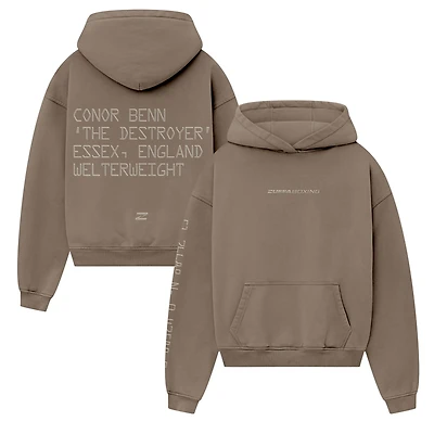 Sweat à capuche Conor Benn poids welter couleur sable pour homme