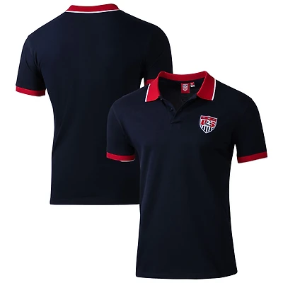 Men's Sport Design Sweden Navy USMNT 2026 FIFA World Cup Pique Retro Polo Shirt