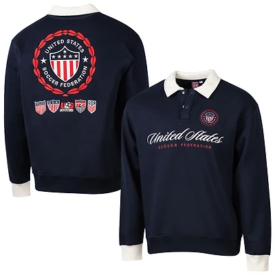 Men's Sport Design Sweden Navy USMNT Classic Rugger Sweatshirt