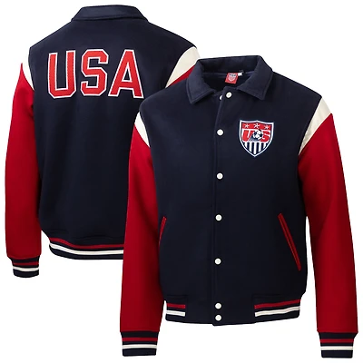 Men's Sport Design Sweden Navy USMNT Legends Full-Snap Varsity Jacket
