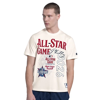 Men's Starter Cream 2026 MLB All-Star Wildcard Vintage T-Shirt