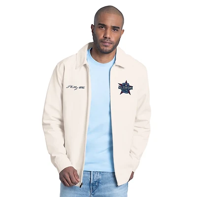 Men's Starter Cream MLB All-Star Franchise Lightweight Full-Zip Jacket