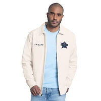 Men's Starter Cream MLB All-Star Franchise Lightweight Full-Zip Jacket