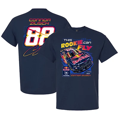 Men's Trackhouse Racing Team Collection Navy Connor Zilisch #88 Red Bull Rookie Can Fly T-Shirt