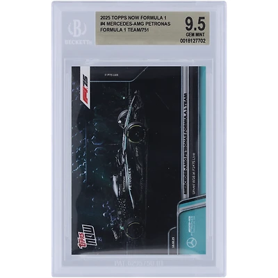Mercedes-AMG Petronas F1 Team 2025 Topps dévoile maintenant la W16 à F1 75 Live #4 BGS Authenticated 9.5 Card